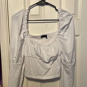 White Long Sleeve Women's Top